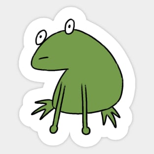 Funny frog Sticker